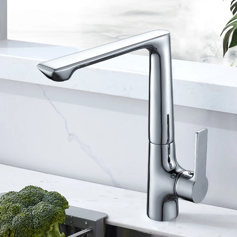 Multifunction Single-Hole Hot Cold Plating Valve Core High-Performance Water-Saving Adjustable Head Kitchen Tap, Grifos Lavabo