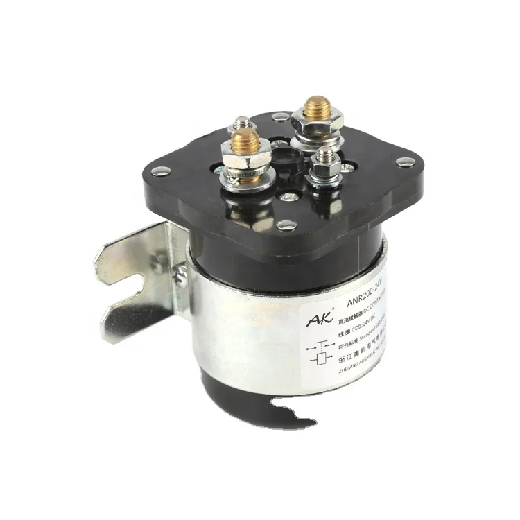 One normally open and one normally close contact dc contactor 12V 24V 200A dc contactor for electric vehicles