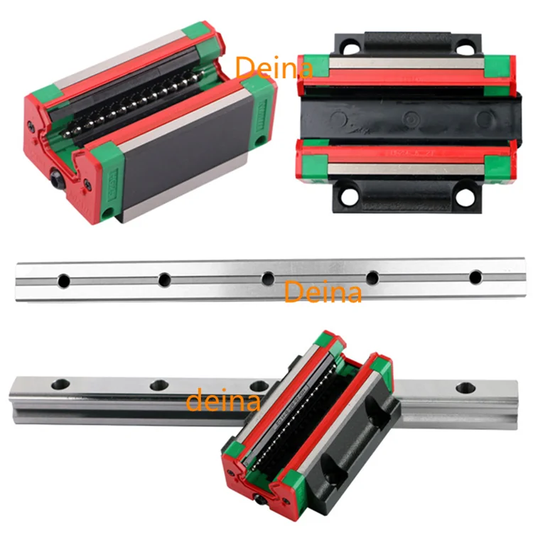 High load capacity with low noise linear guide rail block HGR20 HGH20CA HGW20CA for CNC machinery