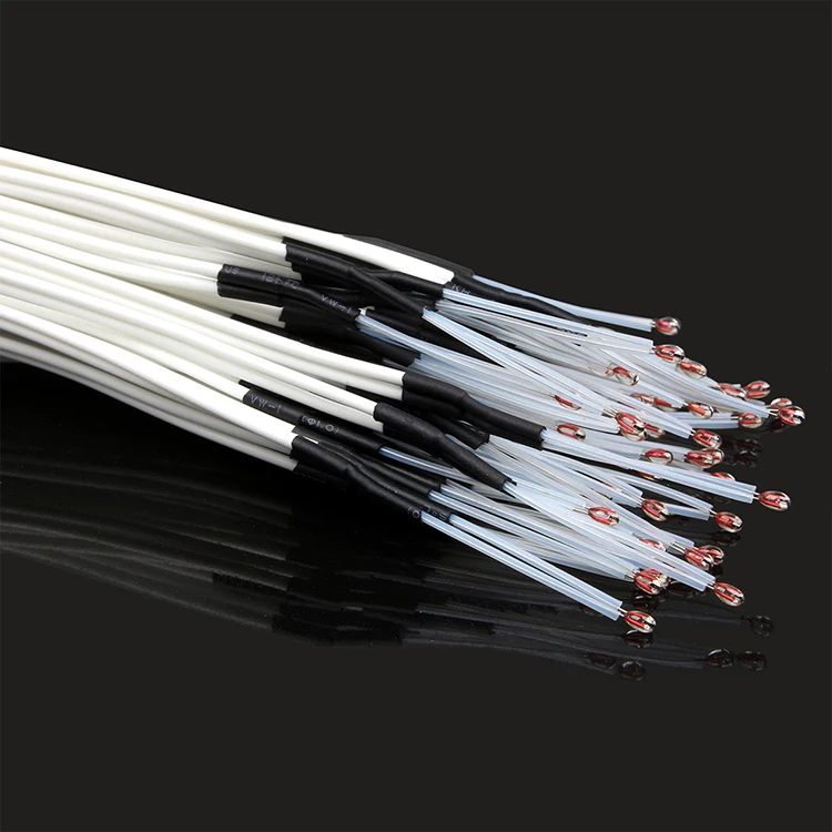 3DSWAY 1M 1PCS Hotend Heat bed thermistor wire With Cable 3D Printer Parts Temperature Sensor NTC 100K B3950 Thermistors
