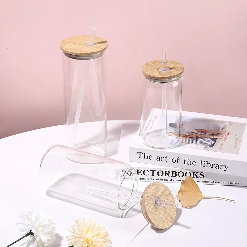 Sublimation blank coke glasses mug tumbler cola bottle soda shape 16oz beer  glass can