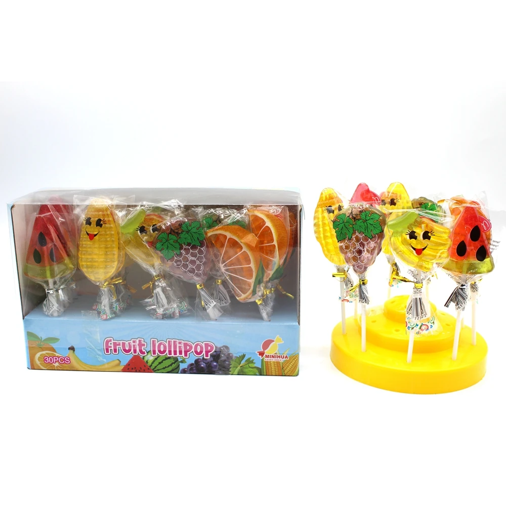 Fruit taste small Mixed fruit lollipop square hard candy sweets and snacks lollipop