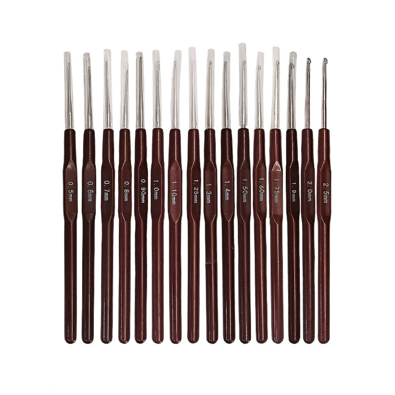 Taidian DIY hand knitting tool sweater needles  Lace crochet hooks a set of 16 complete bags 0.5-2.5MM