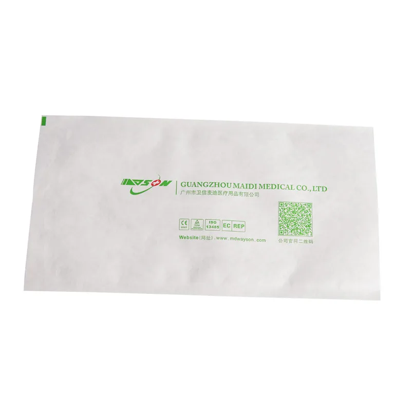 Plasma sterilization packaging Tyvek paper envelope with ISO13485 certificate