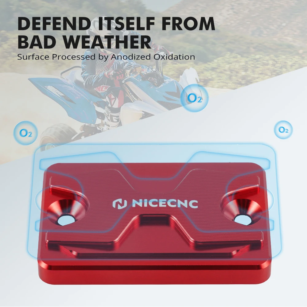 NiceCNC Brake Fluid Reservoir Front Master Cylinder Cap For Yamaha RAPTOR 700 2013 2014 2015 2016 2017 2018 2019 2020 2021