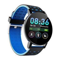 Smartwatch 119plus New Wrist Bracelet Band Blood Pressure Sport Wrist Fitness Tracker Cheap 119 Plus Smart Watch