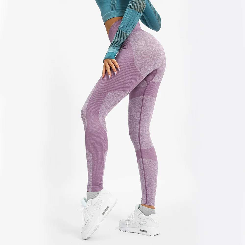
 Высококачественные колготки, женские леггинсы, облегающие хлопковые бесшовные леггинсы, женские спортивные штаны для йоги с эффектом пуш-ап  