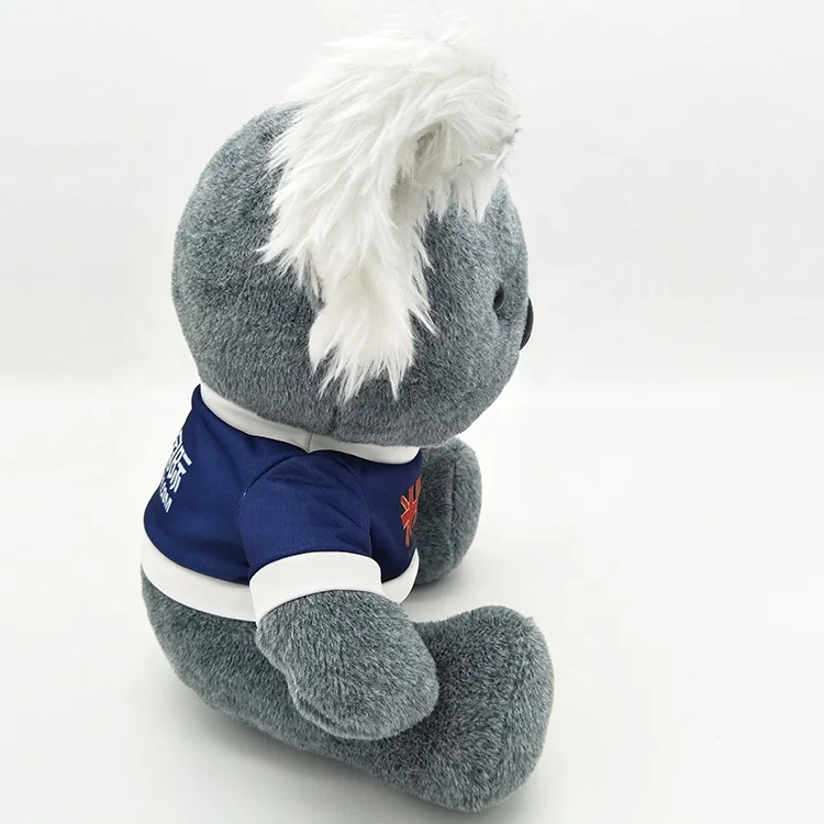 Custom Sublimation print T-shirt Plush Australia Koala animal stuffed toy