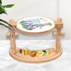ODM&OEM Bay Bench Embroidery Frame Diy Needlework Cross Stich Embroidery Kit  Frame with Instructions Custom Folk Art Gifts