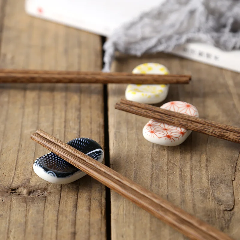 Nordic Underglaze Ceramic Tableware Creative Restaurant Home Simple Oval Spoon Chopstick Holder Bracket