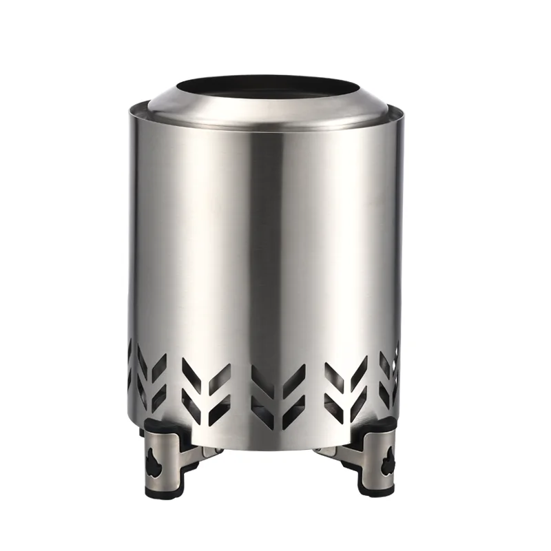 wholesale 5 Inch Tabletop Fire Pit Stainless steel smokeless firepit fire pits wood burning outdoor Camping Stove for Outdoor