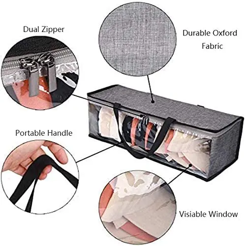 Multi functional Sport Hat Storage Bag  Baseball Caper Organizer Clear Plastic Hat Holder Caper Carrying Case with Handles