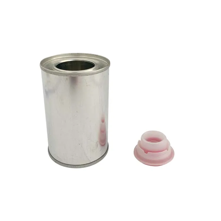 Factory Price High Quality 150ML Oil Metal Tin Can With Ring-Pull Plastic Lid for Packaging