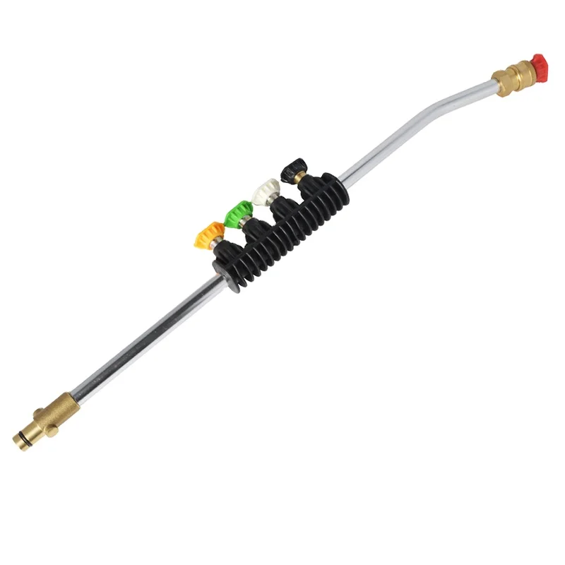 Pressure Washer Wand with 5 Color Spray Nozzles&Rotating Turbo Nozzle, Water gun Lance for Nilfisk/ STIHL
