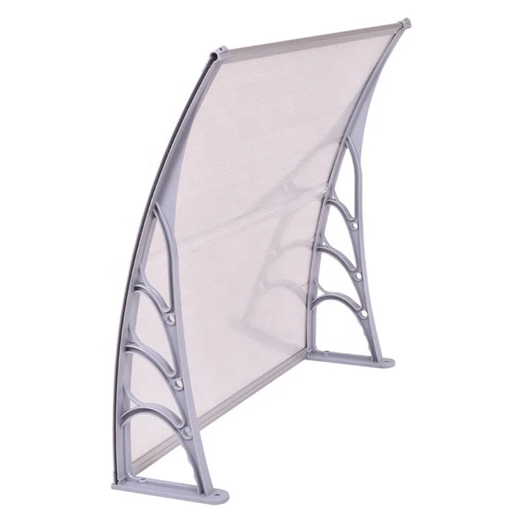 Front door decoration home using wholesale solid  polycarbonate window rain shelter awning
