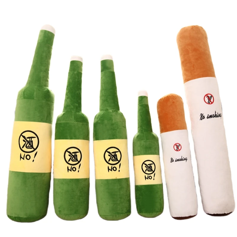 do not smoking caution plush cushion & beer plush caution pillow customized sofa soft cushion