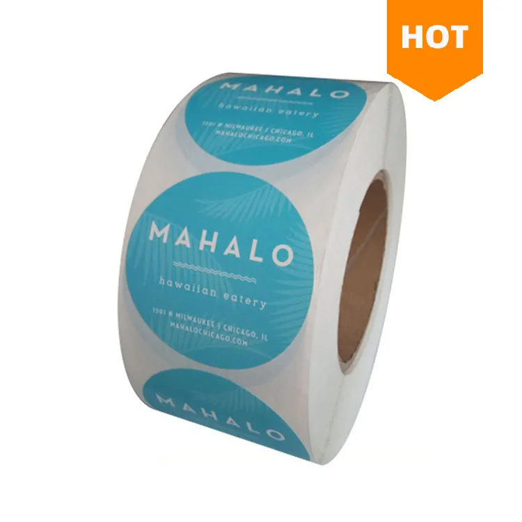 
Custom Printed Waterproof Synthetic Paper Adhesive Bottle Label Printing 