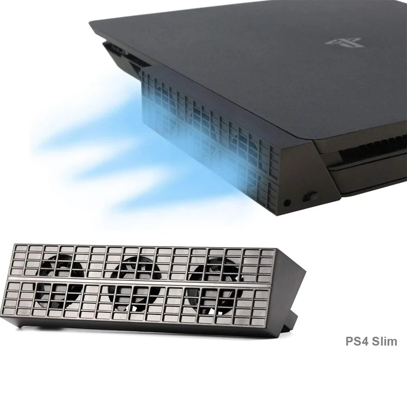 New Product temperature Control Cooling Fan for Sony PS4 Slim Cooler Game Accessories for PlayStation4 PS4 Slim Game  Console