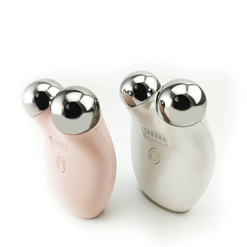 Портативный профессиональный ионный V-образный роликовый массажер для подтяжки лица микротоковое мини-устройство тонирования