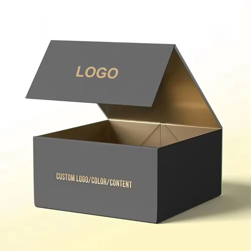 Eastbox Customized Logo Free Design Luxury Cardboard Folding Rigid Paper Packaging Magnetic Closure Gift Boxes