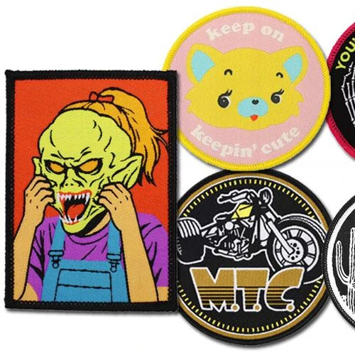 High Density Woven Logo Badges Patch Custom Iron On Sew On Label Custom Logo Designer Woven Patch For Clothes