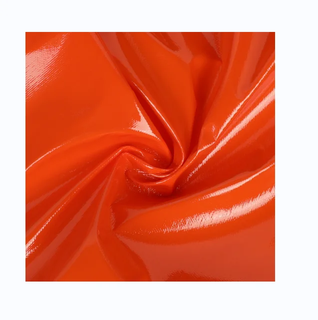 Widely Used Superior Quality Synthetic China glossy Artificial Leather metal PU shinning clothing leather