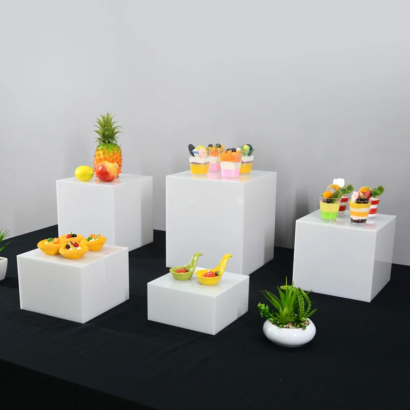 Acrylic dessert table set buffet cake snack display stand fruit plate cold meal tea break frame decoration ornaments
