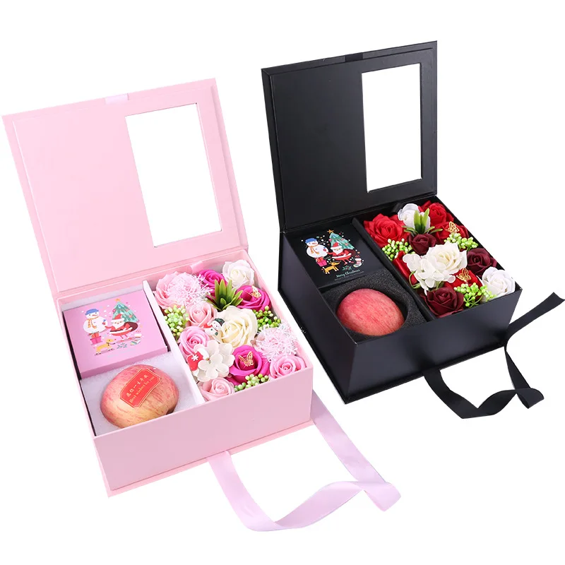 Wholesale Christmas Gift Soap Rose  Flower Gift Box For Friend
