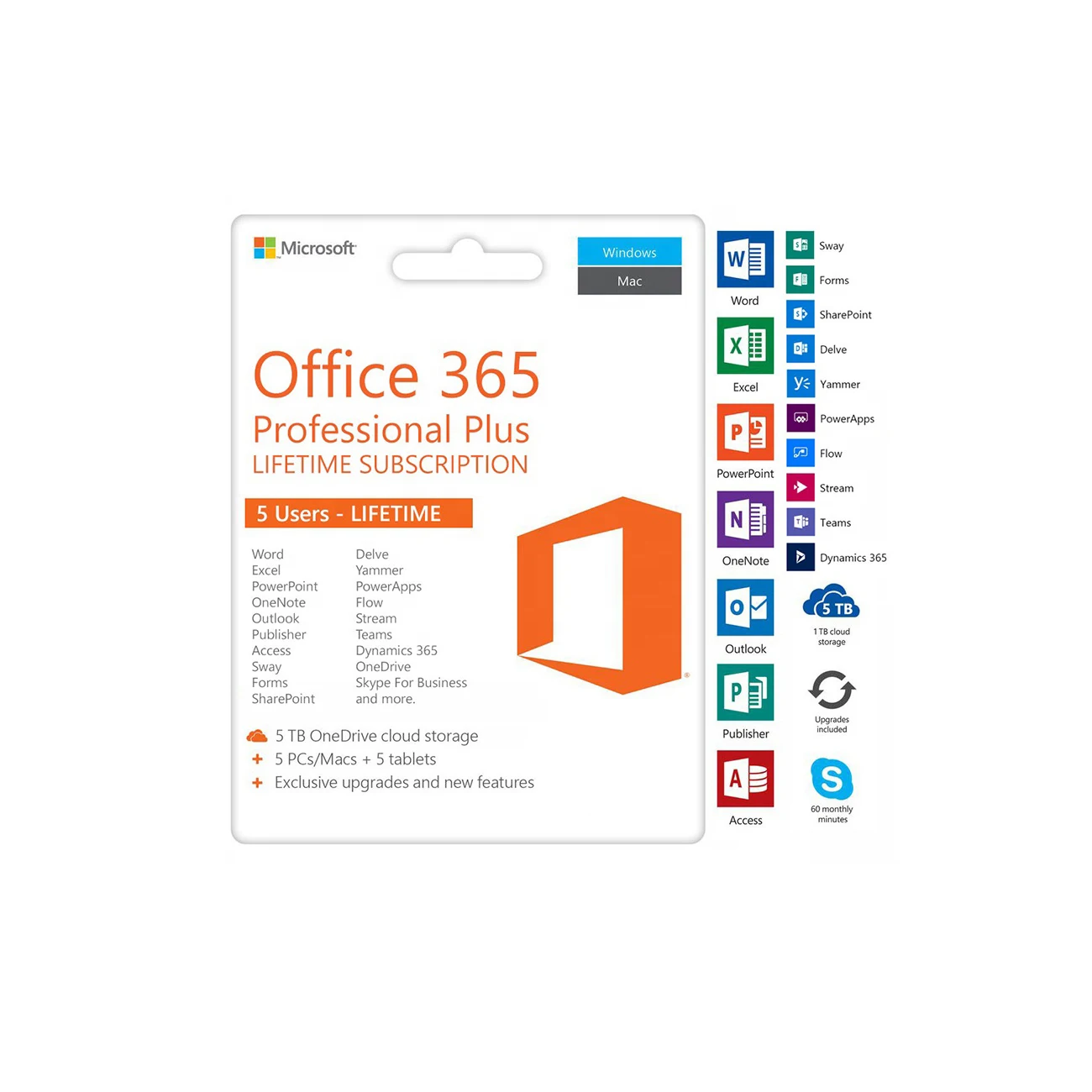 Microsoft office 365 professional Account+Password License 100% Online Activation Office365 Pro Plus