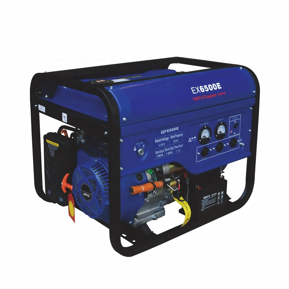 EX6500E 7HP 230V AC Single Cylinder OHV Portable Generator Gasoline 5KW