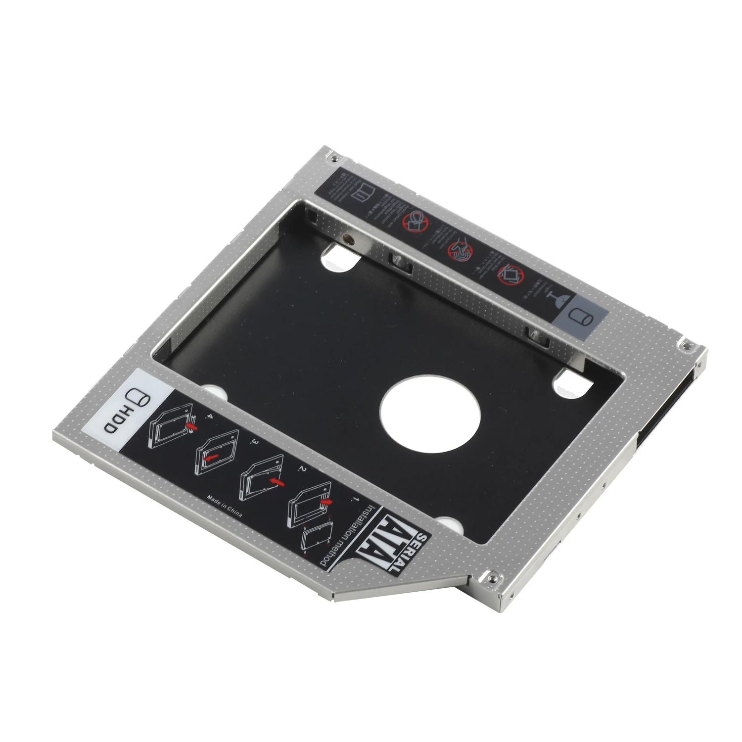 Aluminium 2.5inch 2nd HDD 9.0/9.5/12.7mm SATA3.0 SSD Bracket adapter second hard driver disk
