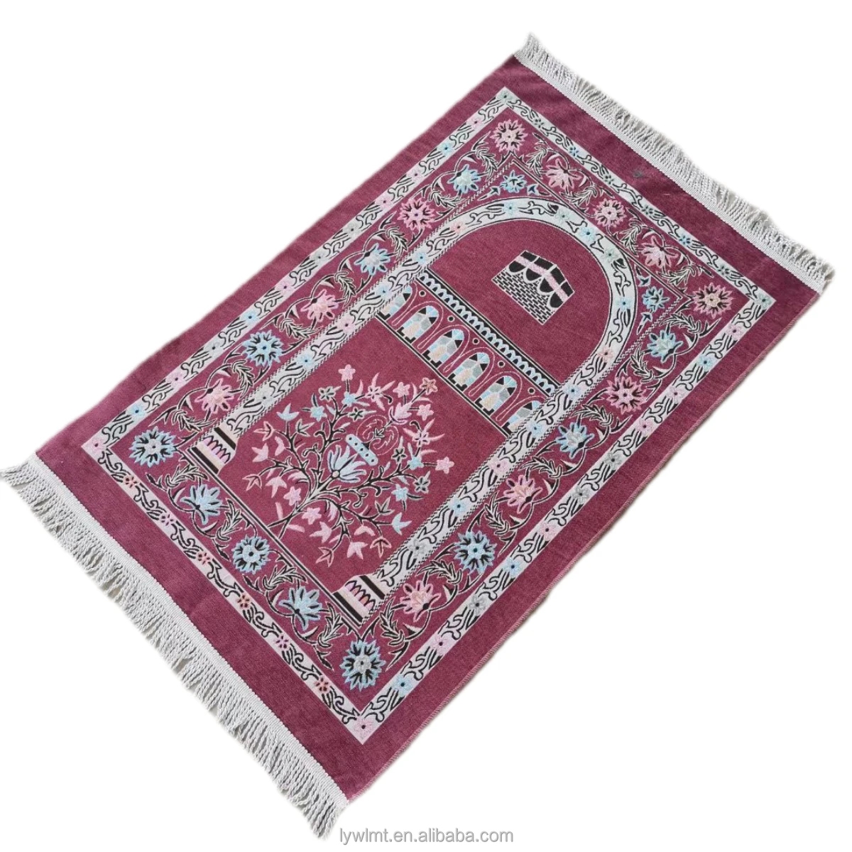 Factory Supply Cheap Price Portable Pray Mats Adult Muslims-Sejadah/Prayer Mat Arabic Cushioned Velvet Machine Made Travel