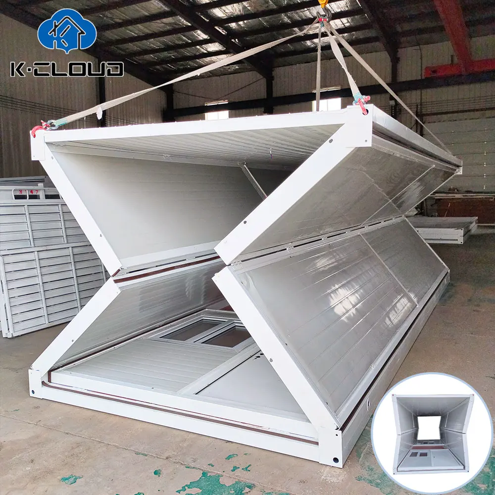 Wholesale Standard Container Prefabricated Folding House Mobile Office Building Hurricane Proof Portable Foldable Home