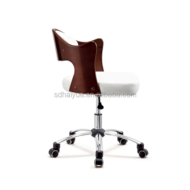 HAIYUE Modern Office Furniture Plywood PU Leather Computer Desk Chair Staff Chair HY2012