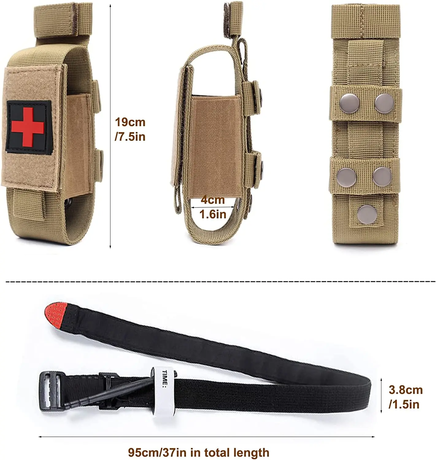 Anthrive Tactical Tourniquets Case EMT Accessories Outdoor Camping First Aid Nylon MOLLE Tourniquet Pouch Holder