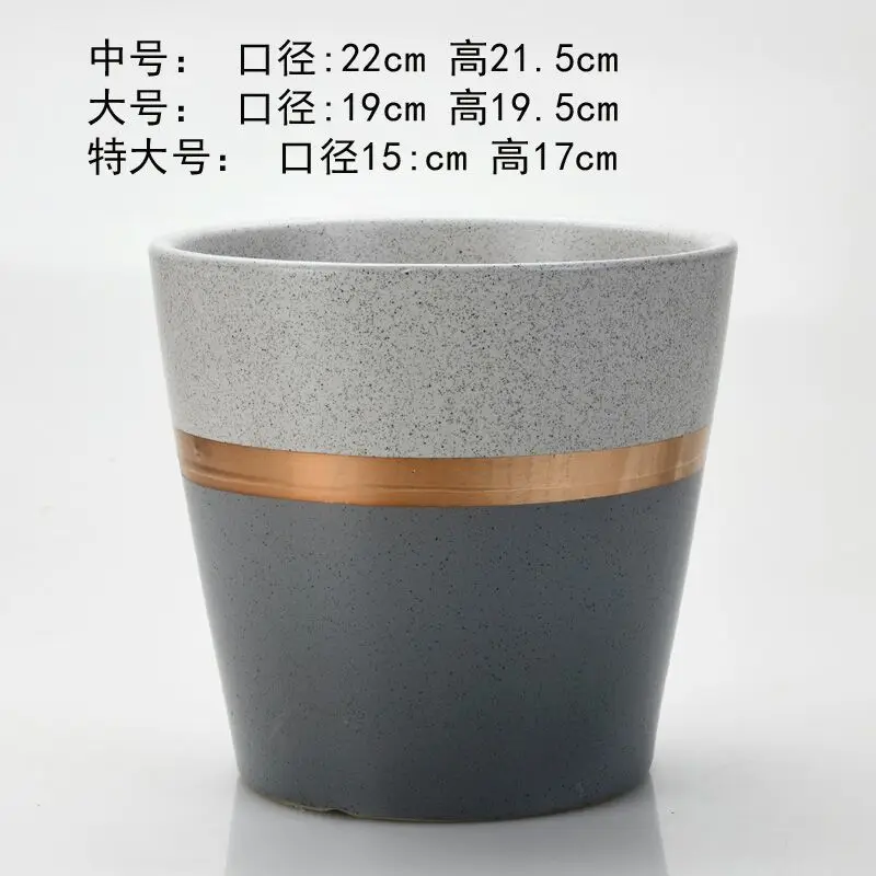 
European-style flowerpot ceramic landing balcony living room tabletop orchid pot custom Chinese manufacturers 