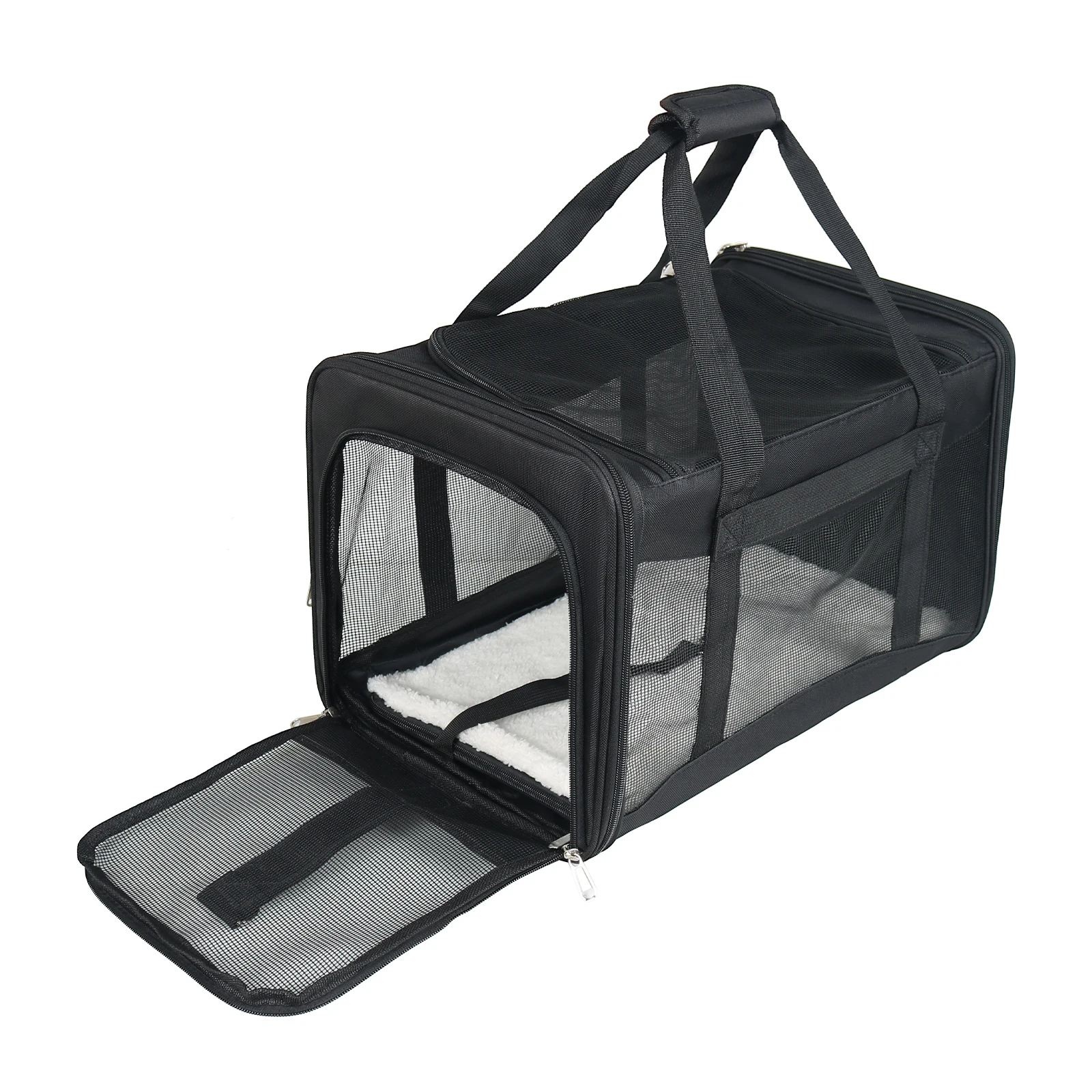 pet carrier outdoor small organizer Free Foldable Soft-Sided Breathable Mesh tote bag backpack pet carriers travel bag