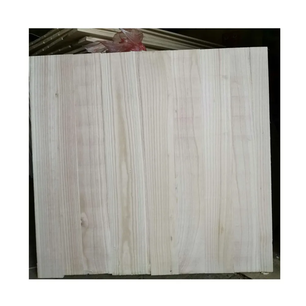 
Factory Supply certificated 25mm and 40mm Solid Wood paulownia wood finger jointed laminated board for sale 