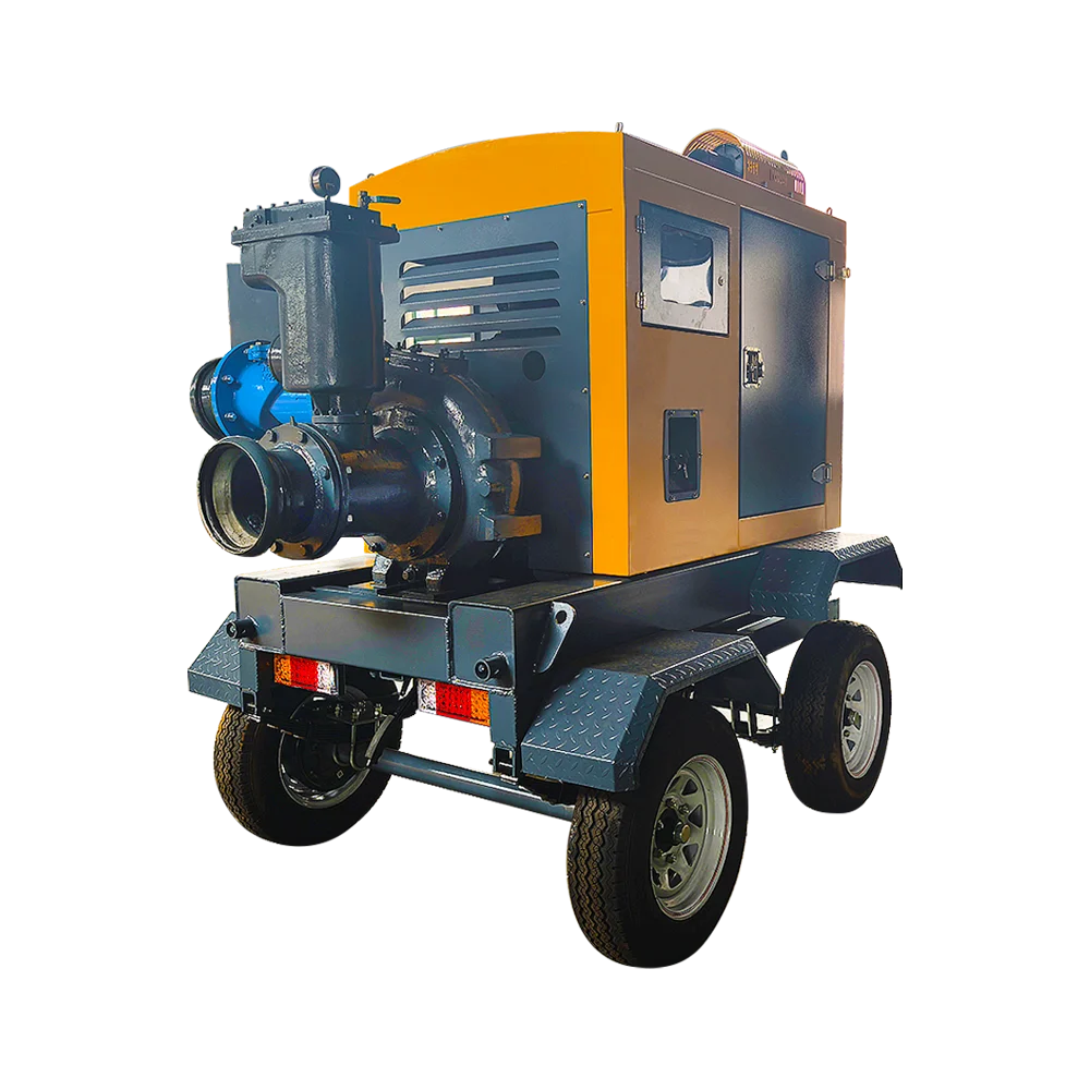 Intelligent diesel engine flood prevention pump with flexible driving and simple operation