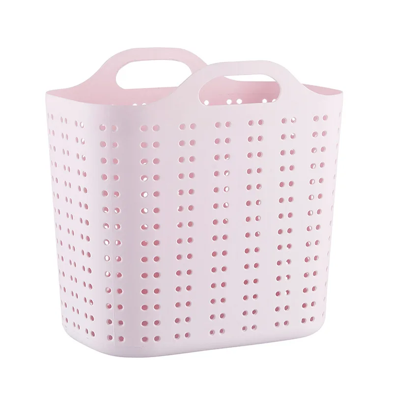 Plastic washing Basket  With Handles Dirty Clothes Bin Toys Bins Storage Baskets washing Basket
