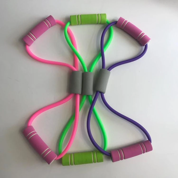 Hot Sale Resistance Band Suit Exercise Belt Figure 8 Chest Expander High Quality Loop Arm Pull-up Rope Tube Fitness Exercise Mad