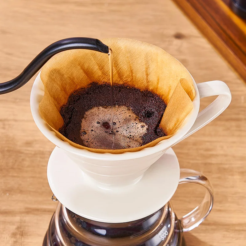 Amazon Hotsel Pour Over  Ceramic Coffee Dripper Reusable Filter Cone 1-4 cup for Home office