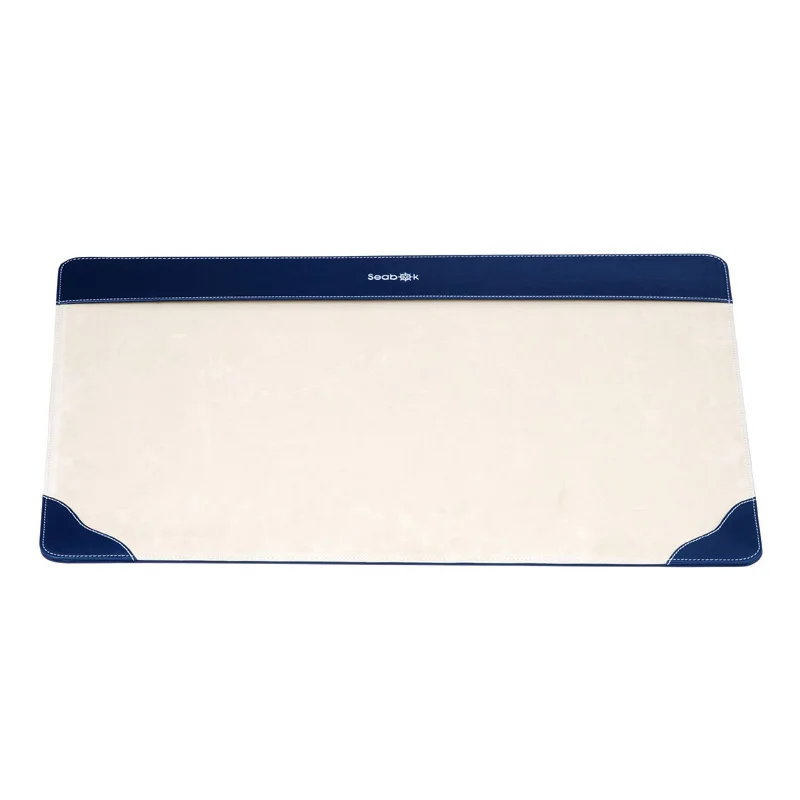 Arabic Navy Blue Executive Office Leather Desktop Stationery Desk Set 5pcs