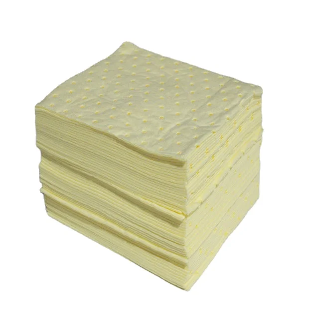 Yellow Spill Kit/absorbent Pads For Chemical & Hazardous Liquid Chemical Control