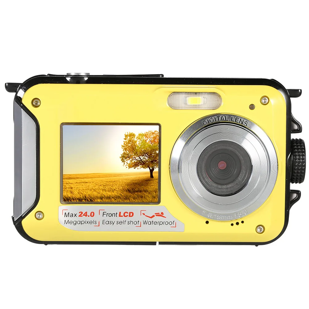 48 Mega Pixels Digital Video Camera With Dual Display Waterproof