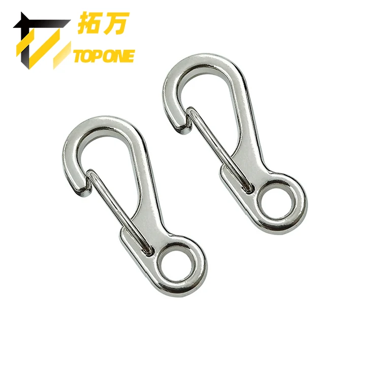 Camping Quickdraw Carabiner Keychain Keyring Climb Mini Small Spring Hanging Clasp Hook