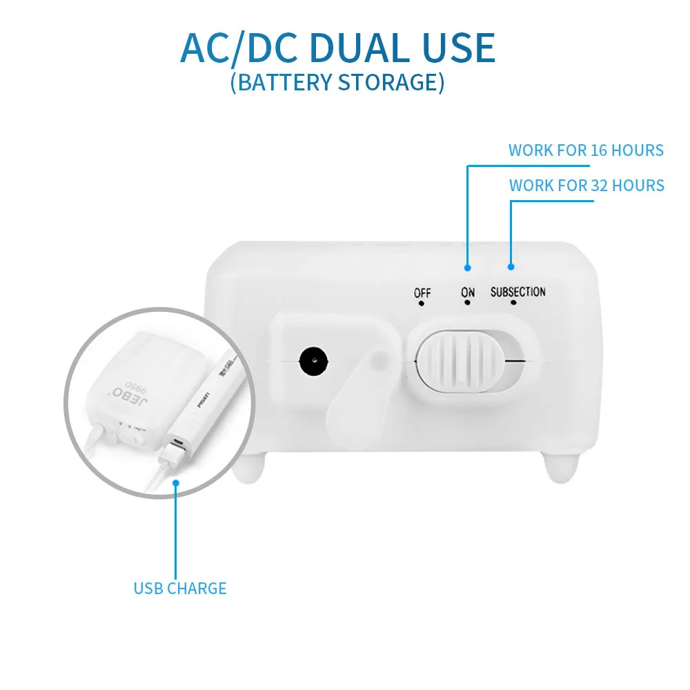 AC and DC dual-purpose aeration pump lithium battery oxygen charging pump 9970/9950 commonly used in outdoor fishing