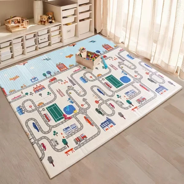 Baby Oversized Eco-friendly Double-sided Color Printing Improves Intelligence Non-slip Soft XPE Game Folding