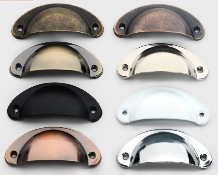 lower price shell handle different iron or aluminum drawer handles