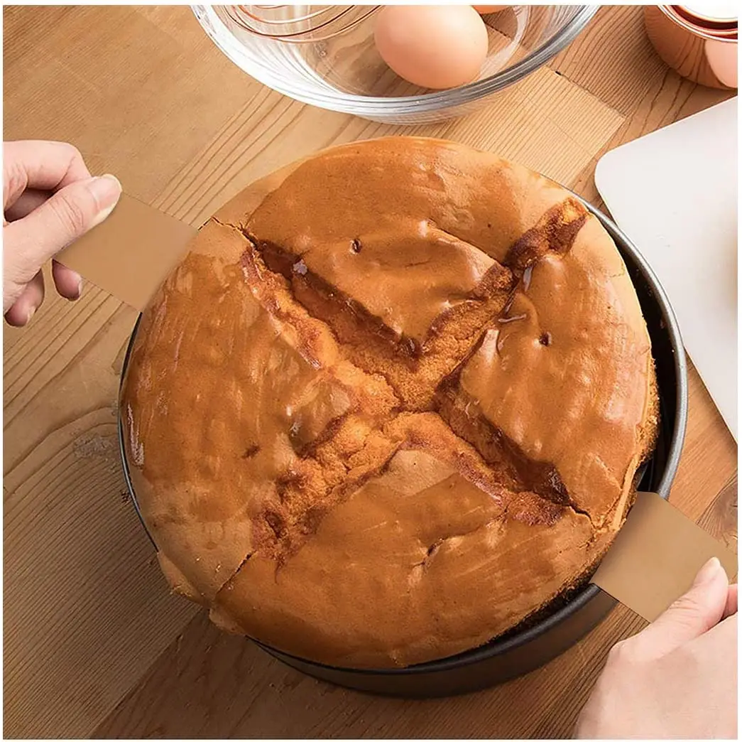 
High Temperature Silicone Baking Paper Greaseproof Custom Size Unbleached Round Parchment Paper Sheet 